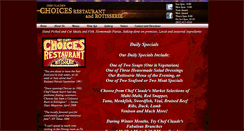 Desktop Screenshot of choicesrestaurantkillington.com
